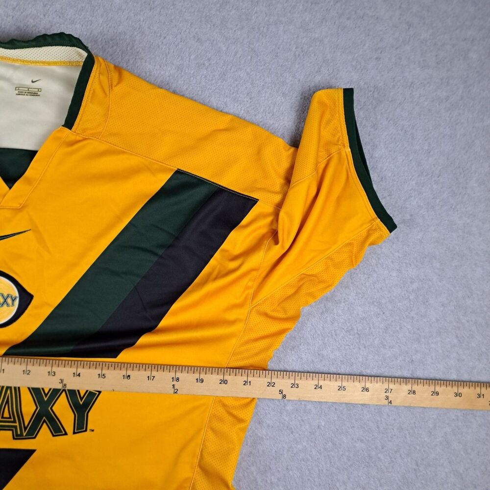Nike LA Galaxy Soccer Jersey Mens L Yellow MLS - Picture 11 of 11